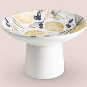 Resim The Mia Limoncello Ayaklı Servis Tabağı 20 Cm Lmn018 Beyaz 