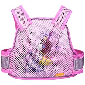 Resim Nefes Alabilen Pembe Çizgi Motosiklet Çocuk Emniyet Kemeri 