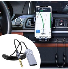 Resim Buffer Araba İçin Bluetooth Aux Alıcısı Wireless Araç Kiti Çok Renkli 