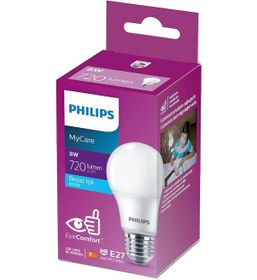 Resim Philips MyCare LED Ampul 8W 806 Lumen 6500K Beyaz Işık A60 E27 Duy (60W Eşleniği) Yerli Üretim 