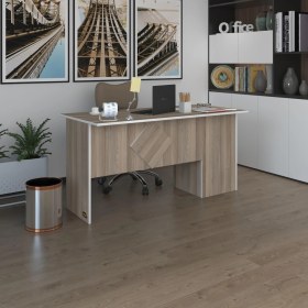 Resim Kenzlife ofis masası yoko ono crd sol 75*110*60 raflı dolap eşkenar bilgisayar çalışma masası 
