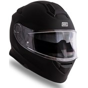 Resim Delta Basic Mat Siyah Çene Açılır Kask C2 Siyah 