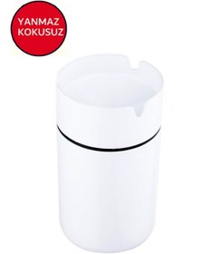 Resim Genel Markalar Paslanmaz Çelik Dekoratif Küllük Cafe Küllük Kültablası Beyaz Çap 7 Yükselik 10cm 
