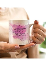 Resim Anneler Günü Best Mom Baskılı Kupa Bardak Saydam 