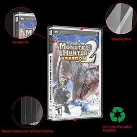 Resim 10 adet şeffaf şeffaf PSP oyun kartı depolama koruma koleksiyonu ekran kutusu koruyucu Playstation taşınabilir CIB kartuş 