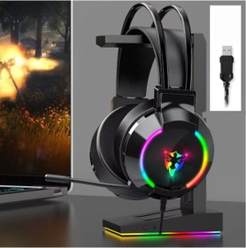 Resim Reidan G606 Usb-7.1 Rgb Mikrofonlu Oyuncu Kulaklığı 4d Profesyonel Gaming Kulaklık E-spor Kulaklık 