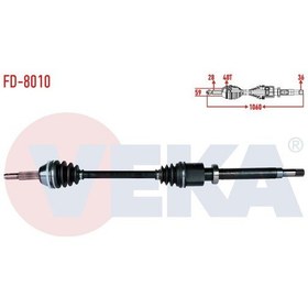 Resim Veka-fd-8010 - Komple Aks Sag On Ford Transıt V347 2.2 Tdcı 1 