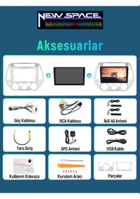 Resim Hyundai İ20 Old 8gb Ram 128gb Rom 8 Çekirdek Carplay Multimedya 