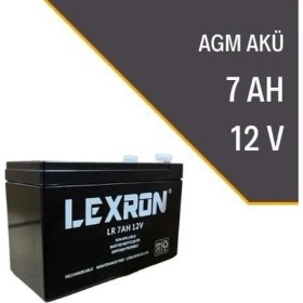 Resim Lexron 7Ah 12V AGM Akü 8 Adet 