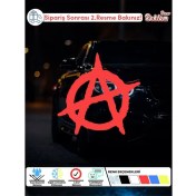 Resim Onur Reklam Anarşi Sembolü Sticker Seti – 5'li Paket (Suya Dayanıklı) 