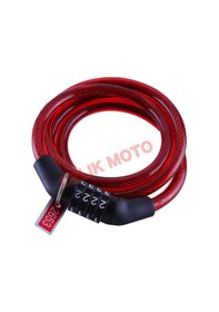 Resim Rectus Zhongli 8x100 CM Kendinden 4 Şifreli Renkli Bisiklet Kiliti Çok Renkli 