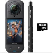 Resim Insta360 X4 Basic Kit  Selfie Stick + 128 GB Hafıza Kartı 