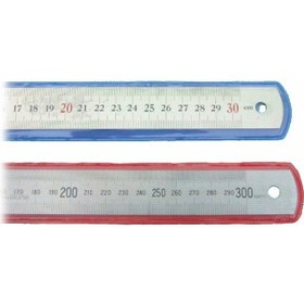 Resim Çift Taraflı Paslanmaz Çelik Metal Cetvel 50 CM 
