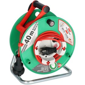 Resim Brennenstuhl Garant G Bretec Serisi Ip44 Lisanslı Cablepilot 38+2 Metre Bahçe Ve Dış Mekan İçin Makaralı Kablo 