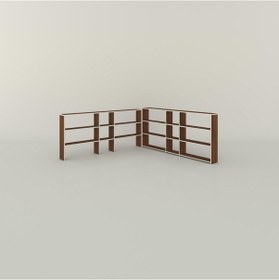 Resim Kenzlife Kitaplık Süper Ga 180 200 19 Cvz 6 Katlı 3 Bölme Çift Bölme Opsiyonlu Ofis Mutfak Banyo Dolabı Arkalıksız Çok Renkli 