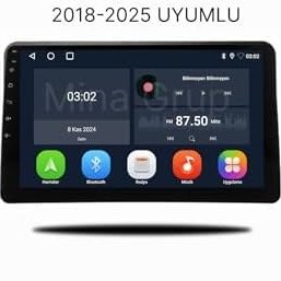 Resim Fiat Egea Cross Urban Uyumlu 9" Android Multimedya Sistemi - Kablosuz CarPlay & Android Auto, Full Can-Bus Entegrasyonu (Araç Ayarları Destekli) (8, GB) 