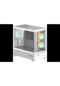 Resim Gıgabyte Gb-c201pı Panoramık Gamıng Mıd-tower Pc Kasası Beyaz 360mm Sıvı Soğutucu Desteği 
