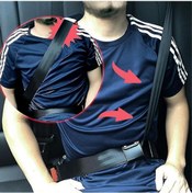 Resim Ranyeek 2 Adet Otomobil Emniyet Kemer Konum Ayar Cihazı, Boyun-üst Kollük Korumalı Blokaj Klipsi, Yüksek Kaliteli Pu Deri, Siyah 