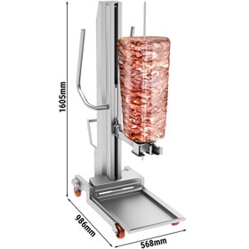 Resim Döner Şişleri için Döner Kaldıracı - Max Yük: 350 Kg - 15 mm Şiş Uyumlu 