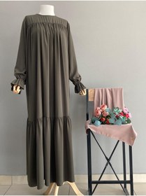 Resim bassell Mısır Medine Ipeği Ferace Hale Elbise 