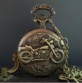 Resim byhodi Motor Tasarımlı Köstekli Antika Saat 
