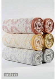 Resim 8'li Karya El Havlusu - 50x80 Cm, 170 Gr, %100 Pamuk, Spa Ve Otel Havlusu, Günlük Kullanıma Uygun Çok Renkli 