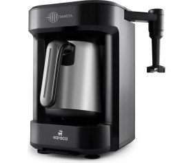 Resim Karaca Hatır Barista Steel Cappuccino ve Türk Kahve Makinesi Galaxy Grey 