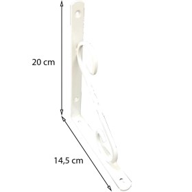 Resim Tuba Toptaş Ferforje Raf Altı No:2 Beyaz 