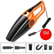 Resim CBTxGlobal Araç Süpürgesi Yüksek Güçlü 120w Ev Araba Çift Kullanımlı Süpürge Güçlü Kuru ve Islak Kablolu Model Turuncu 