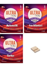 Resim Lgs 8. Sınıf Ultra Matematik Fen Ve Türkçe 3lü Haftalık Kazanım Kavrama Denemeleri 