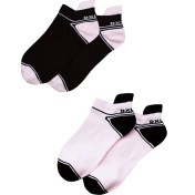 Resim Unlimited Legwear 2li Paket Pembe Siyah Kadın Spor Çorabı 