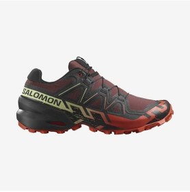 Resim Salomon 475815 Speedcross 6 Rum Raisin/cherry Tomato/cognac Erkek Outdoor Ayakkabı Bordo 