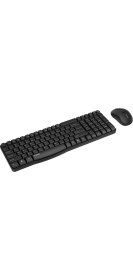 Resim RAPOO 18431 X1800S Nano Alıcılı Kablosuz Türkçe Klavye Optik Mouse Set,Siyah 