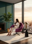 Resim Home Ronin 360 Derece Döner Mekanizmalı Berjer Tekli Koltuk - Modern ve Şık Tasarım 