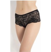 Resim G-box 929 Kadın Dantelli Şort Siyah 