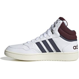 Resim Adidas Hoops 3.0 Mid Sneaker Erkek Günlük Ayakkabı Beyaz HP7895 adidas