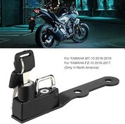 Resim Klanata YMH MT-10 2016-2018 ve FZ-10 2016-2017 için Motosiklet Kask Kilidi Köknar, Tuşlu Alüminyum Alaşımlı Kilit Montajı 