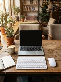 Resim Kablosuz Bluetooth Klavye Mouse Seti Şarj Edilebilir 