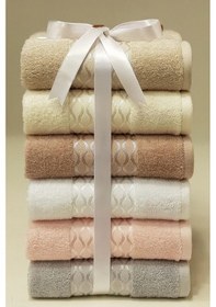 Resim Elissa Havlu Seti 6 Adet Çok Renkli 