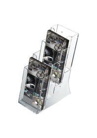 Resim 1/3 A4 Masaüstü 4 Katlı Broşürlük Akrilik (10,5X21) 