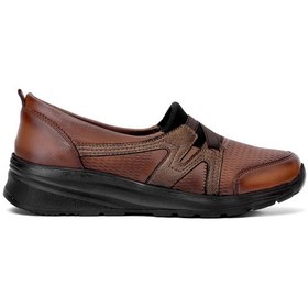 Resim Elit Erlmar048 Kadın Hakiki Deri Ortopedik Casual Ayakkabı Taba Taba 