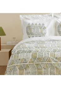 Resim Karacahome Jenik Yeşil %100 Pamuk Tek Kişilik Nevresim Takımı Yeşil 