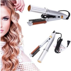 Resim Gri Saç Şekillendirici Tarak ve Maşası - Pratik ve Şık Tasarım 