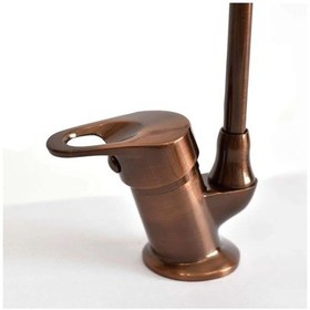 Resim Aqua Bella Su Arıtma Cihazı Musluğu Vernikli Antika Bakır 