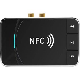 Resim Cbtx NFC Bluetooth Alıcı Aux 3.5 MM RCA Jack USB Akıllı Ses Adaptörü 