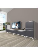 Resim Decoraktiv Eko 9200t Mdf Retro Tv Ünitesi Tv Sehpası Beyaz - Antrasit 