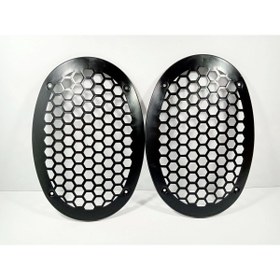 Resim For-X Oval Hoparlör Kapağı – Plastik Kaliteli Oval Midrange Hoparlör Kapak – 2 Adet 