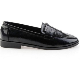 Resim Siyah Kadın Loafer Ayakkabı K01212011012 Siyah 