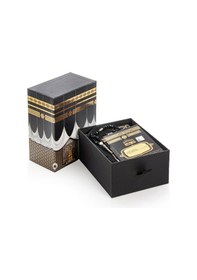 Resim Babalar Günü Hediyesi Kabe Konseptli Damat Bohçasına Uygun Hediyelik Çeyizlik Seccade Seti 