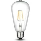 Resim XML Dünyası Cata CT-4353 8 Watt Armut Rustik Ampul E27 Beyaz 